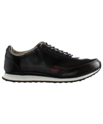 Lacoste Helaine Runner 3 SRW Womens Burugndy Trainers - Brown Patent Leather