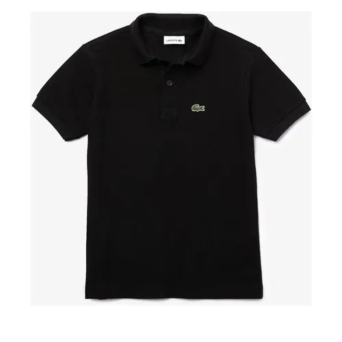 Lacoste Junior Boys Pique Logo Polo Shirt - Black