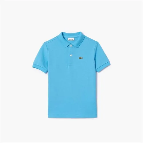Lacoste Junior Boys Pique Logo Polo Shirt - Blue