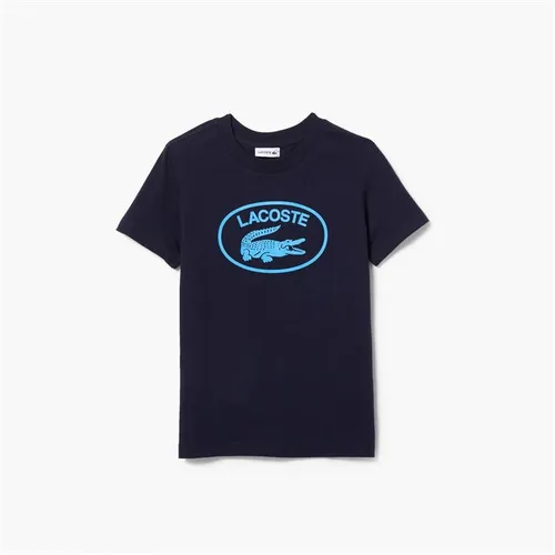 Lacoste Lacoste Croc Logo T-Shirt Juniors - Blue