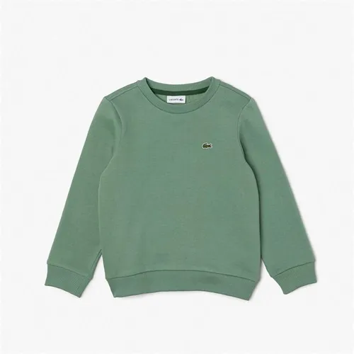 Lacoste Lacoste Logo Fleece Crew Neck Sweater Juniors - Green