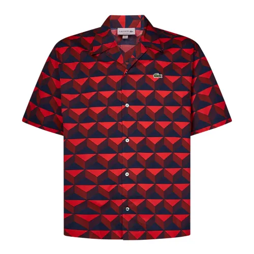 Lacoste , Lacoste Shirts Red ,Red male, Sizes:
