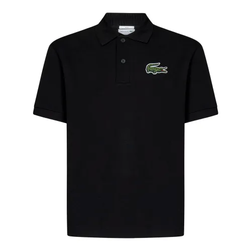Lacoste , Lacoste T-shirts and Polos Black ,Black male, Sizes: