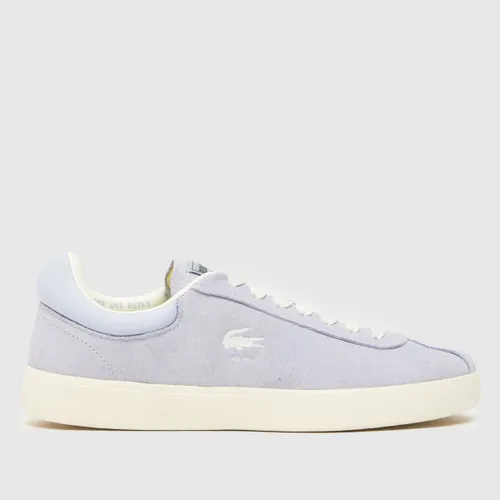 Lacoste Ladies White and Blue Baseshot Trainers