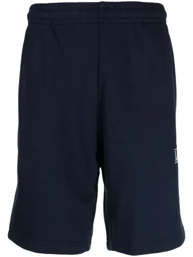 Lacoste logo-print cotton track shorts - Blue