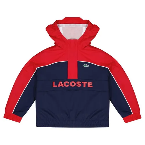 Lacoste Logo Quarter Zip Soft Shell Jacket - Blue