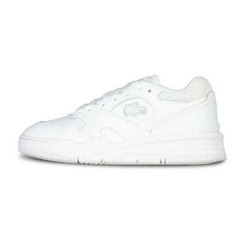 Lacoste , Logo Sneaker in Matte Leather ,White female, Sizes: