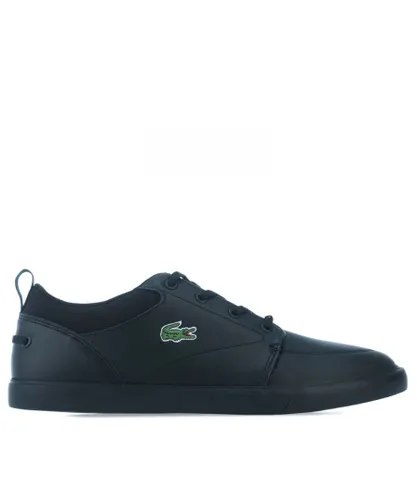Lacoste Mens Bayliss Trainers in Black Leather