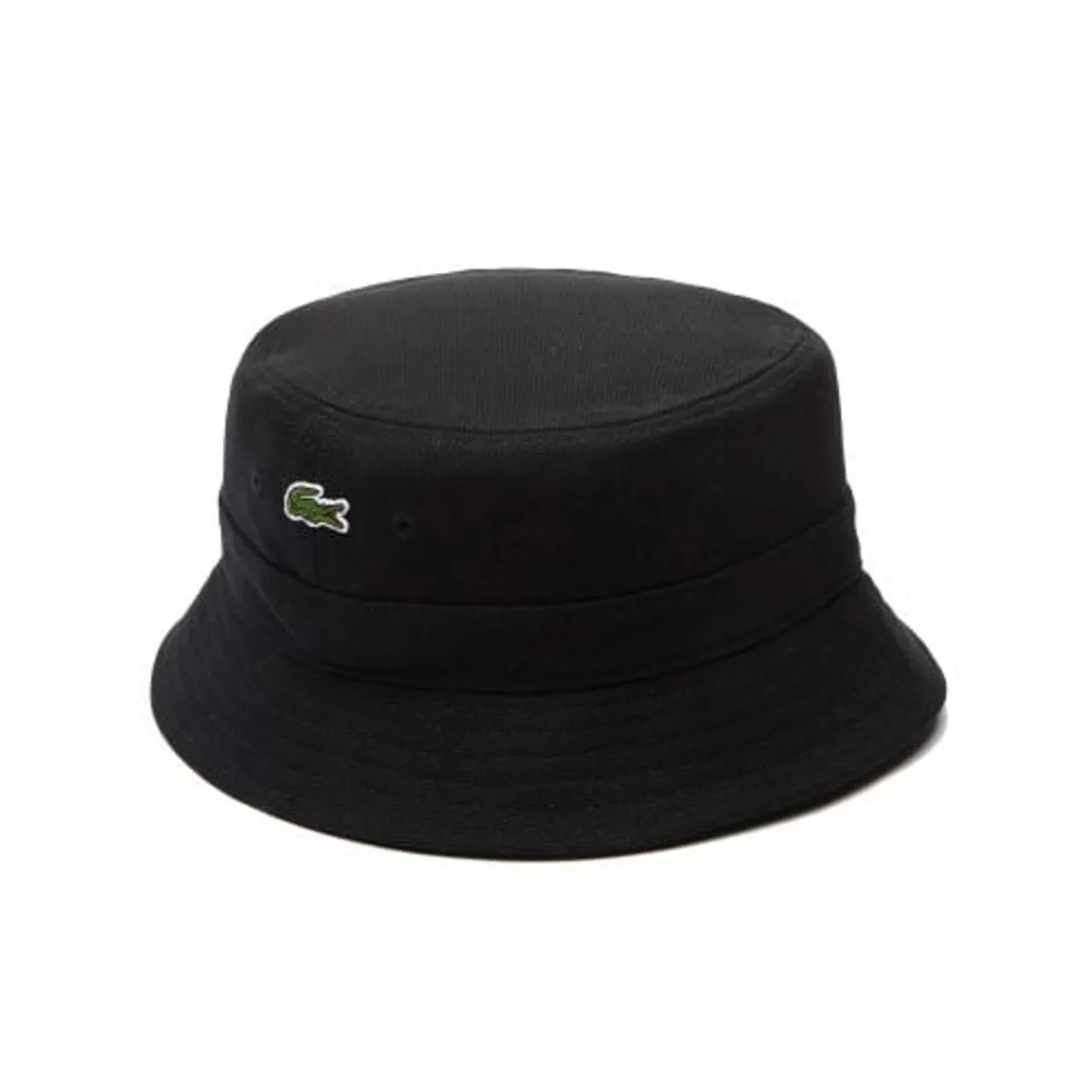 Lacoste Mens Black Organic Cotton Bucket Hat