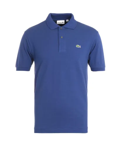 Lacoste Mens Classic Fit Cobalt Blue Polo Shirt Cotton