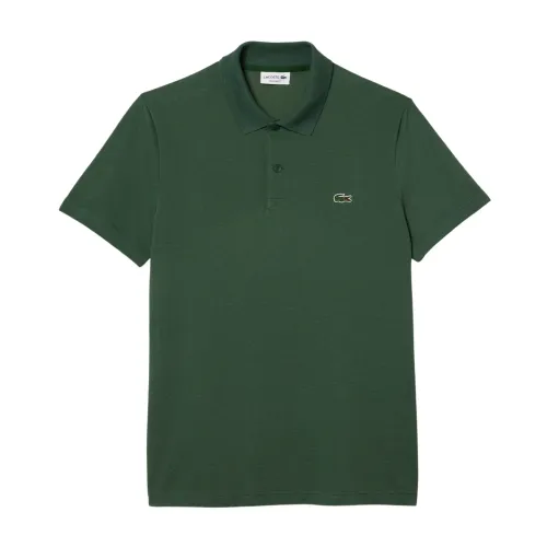 Lacoste , Mens Dark Green Polo Shirt ,Green male, Sizes: