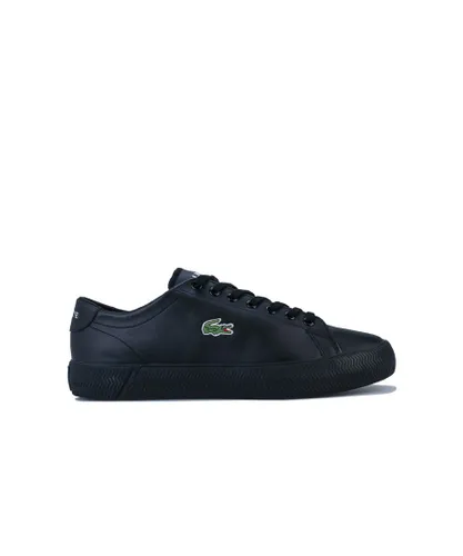 Lacoste Mens Gripshot Trainers in Black Leather (archived)