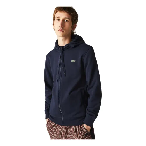Lacoste , Men`s Hooded Sweatshirt Sh1551 ,Blue male, Sizes: