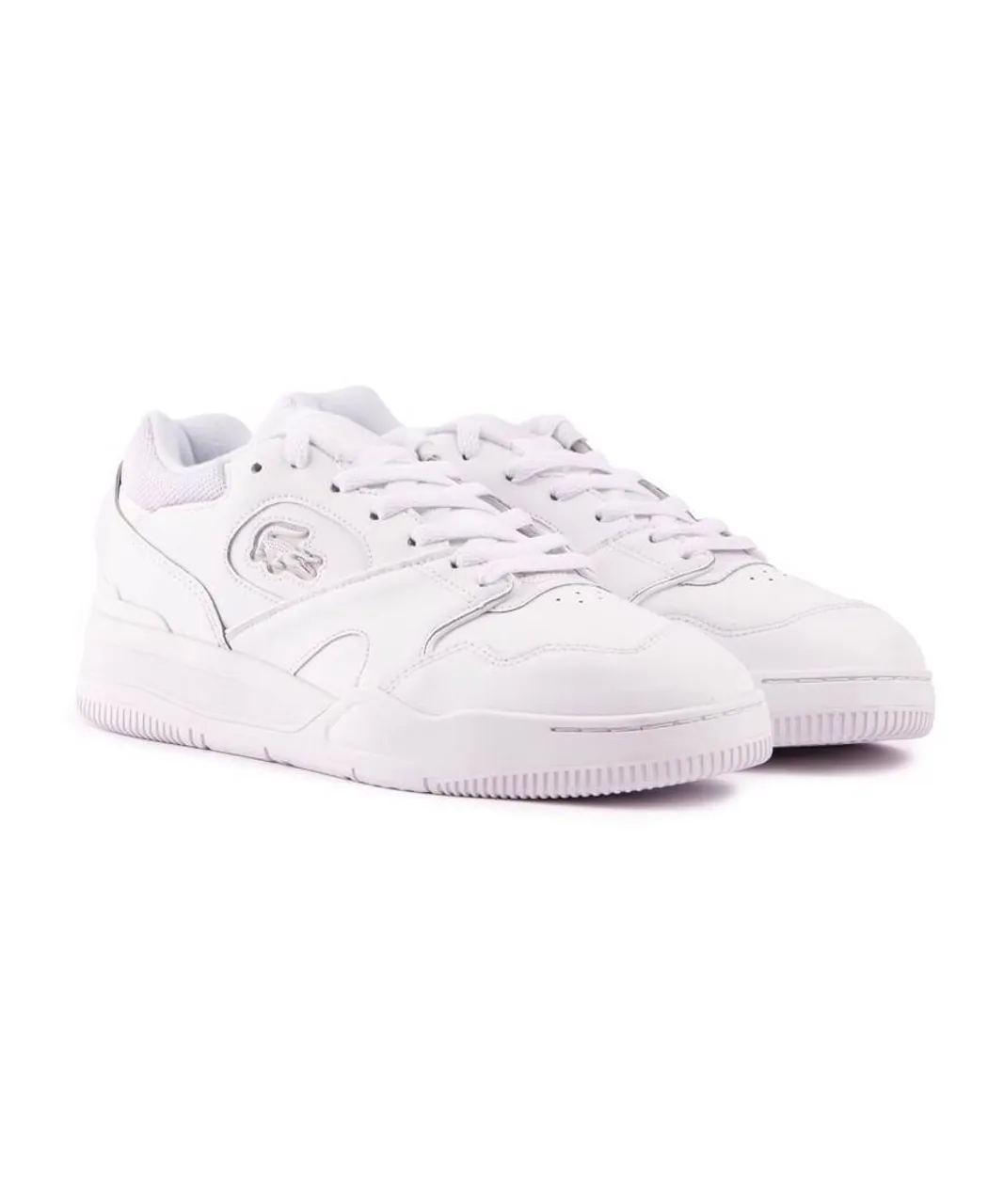 Lacoste Mens Line Shot Trainers - White
