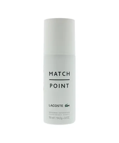 Lacoste Mens Match Point Deodorant Spray 150ml - Green - One Size