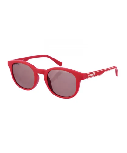 Lacoste Mens Oval shaped acetate sunglasses L3644S men - Red - One