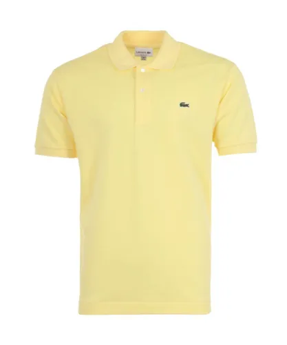 Lacoste Mens polo shirt - Yellow Cotton