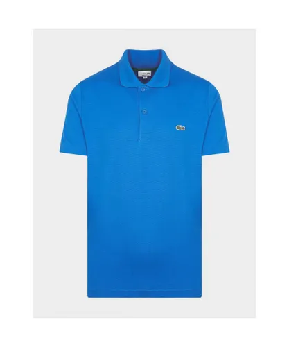 Lacoste Mens Regular Fit Cotton Polo Shirt in Royal Blue