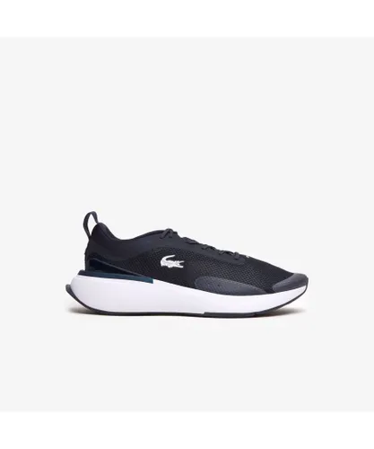 Lacoste Mens Run Spin EVO Trainers in Navy-White Mesh
