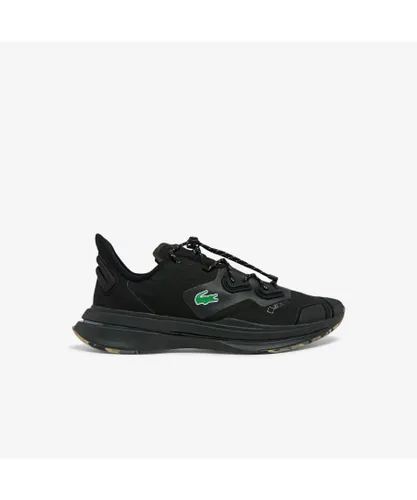 Lacoste Mens Run Spin Ultra Trainers in Black
