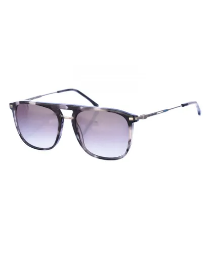Lacoste Mens square-shaped acetate and metal sunglasses L606SND - Grey - One