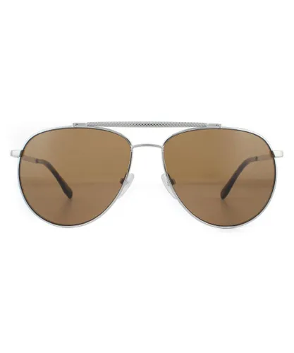 Lacoste Mens Sunglasses L177S 033 Gunmetal Brown - Grey - One