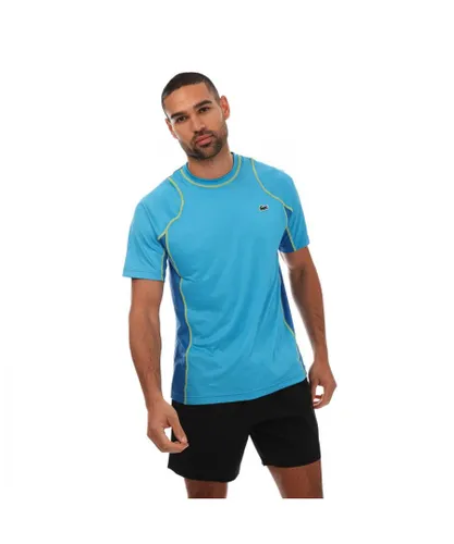 Lacoste Mens Tennis T-Shirt in Blue Cotton