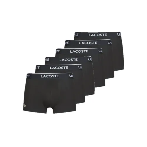 Lacoste , Modern Comfort Boxer 6-Pack ,Black male, Sizes: