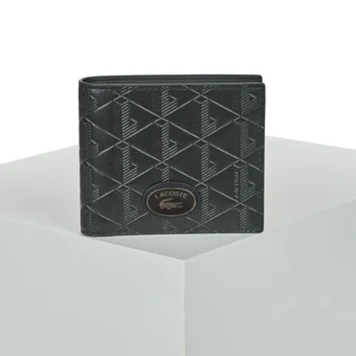 Lacoste  MONOGRAM  men's Purse wallet in Black