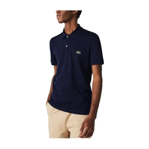 Lacoste , Navy Blue Polo Shirt ,Blue male, Sizes:
