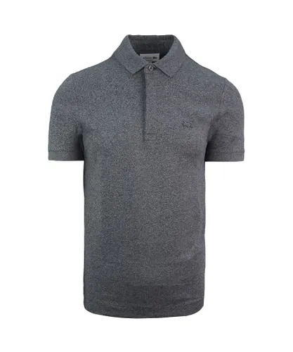 Lacoste Paris Polo Regular Fit Mens Grey Shirt Cotton