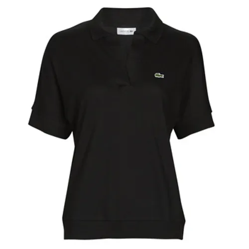 Lacoste  PF0504 LOOSE FIT  women's Polo shirt in Black