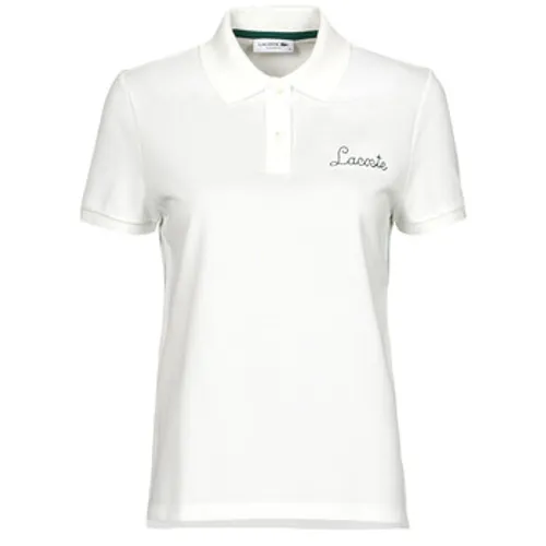 Lacoste  PF7251  women's Polo shirt in White