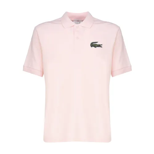 Lacoste , Pink Pique Cotton T-shirts and Polo Shirt ,Pink male, Sizes: