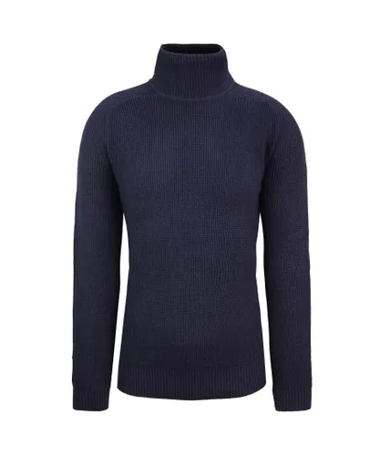 Lacoste Plain Mens Navy Sweater Cotton