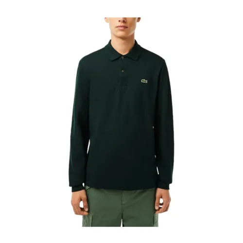 Lacoste , Polo Classic Fit Long Sleeve ,Green male, Sizes: