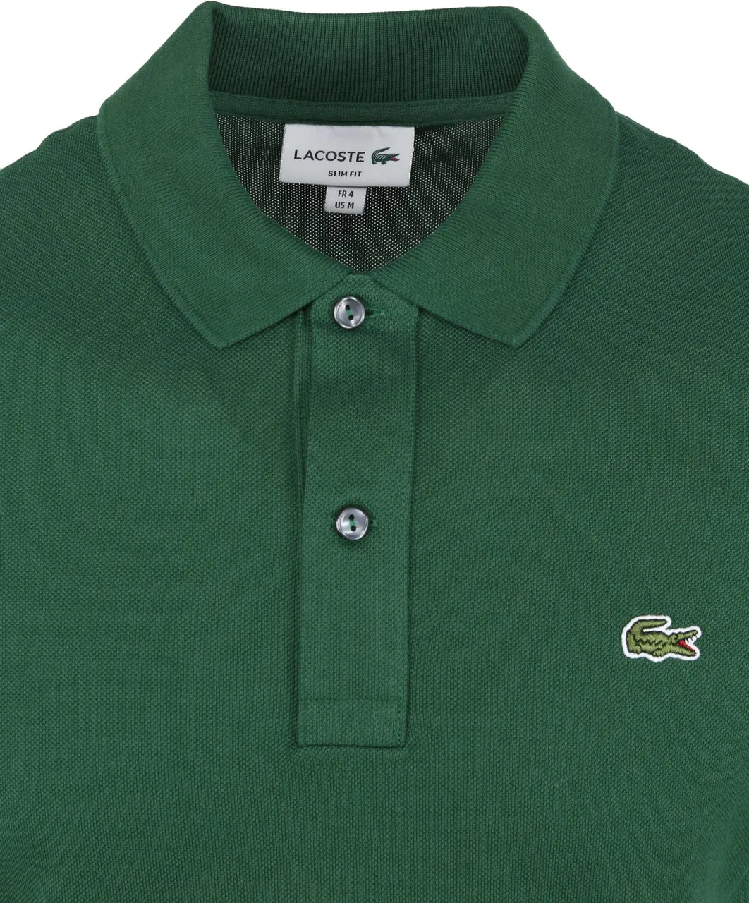 Lacoste Polo Shirt Pique Mid Green Dark Green