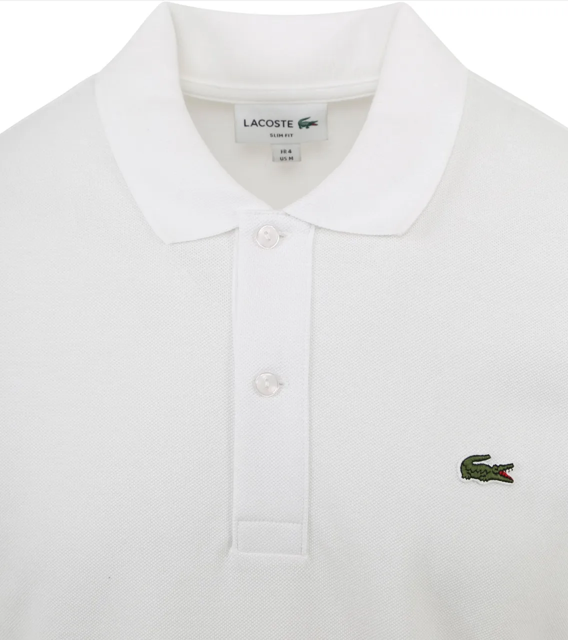 Lacoste Polo Shirt Pique White