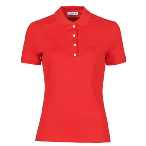 Lacoste  POLO SLIM FIT  women's Polo shirt in Red