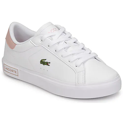 Lacoste  POWERCOURT  girls's Children's Shoes (Trainers) in White