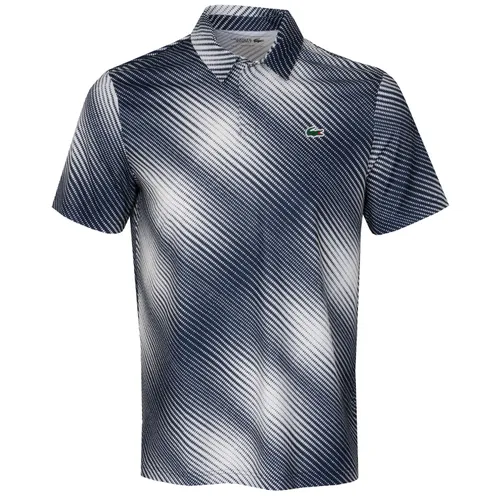 Lacoste Printed Recycled Polyester Golf Polo Shirt
