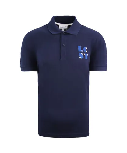 Lacoste Regular Fit Mens Navy Polo Shirt Cotton