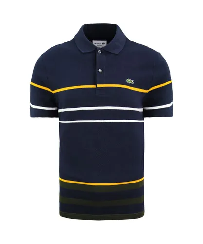 Lacoste Regular Fit Mens Navy Polo Shirt Cotton