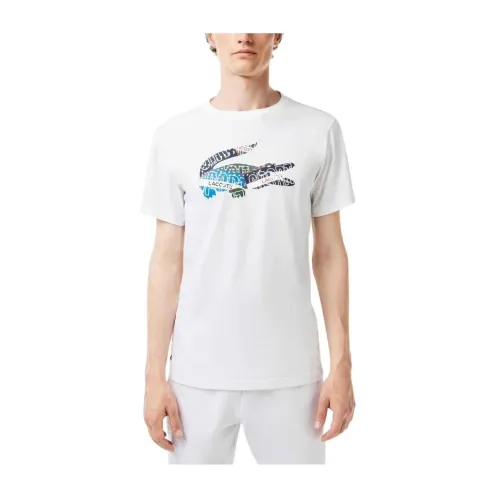 Lacoste , Regular Fit T-shirt ,White male, Sizes: