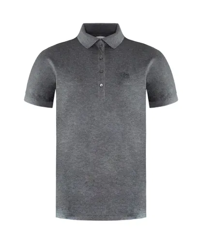 Lacoste Relaxed Fit Womens Grey Polo Shirt Cotton