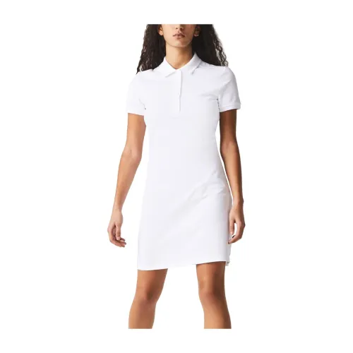 Lacoste , Short Day Dress ,White female, Sizes: