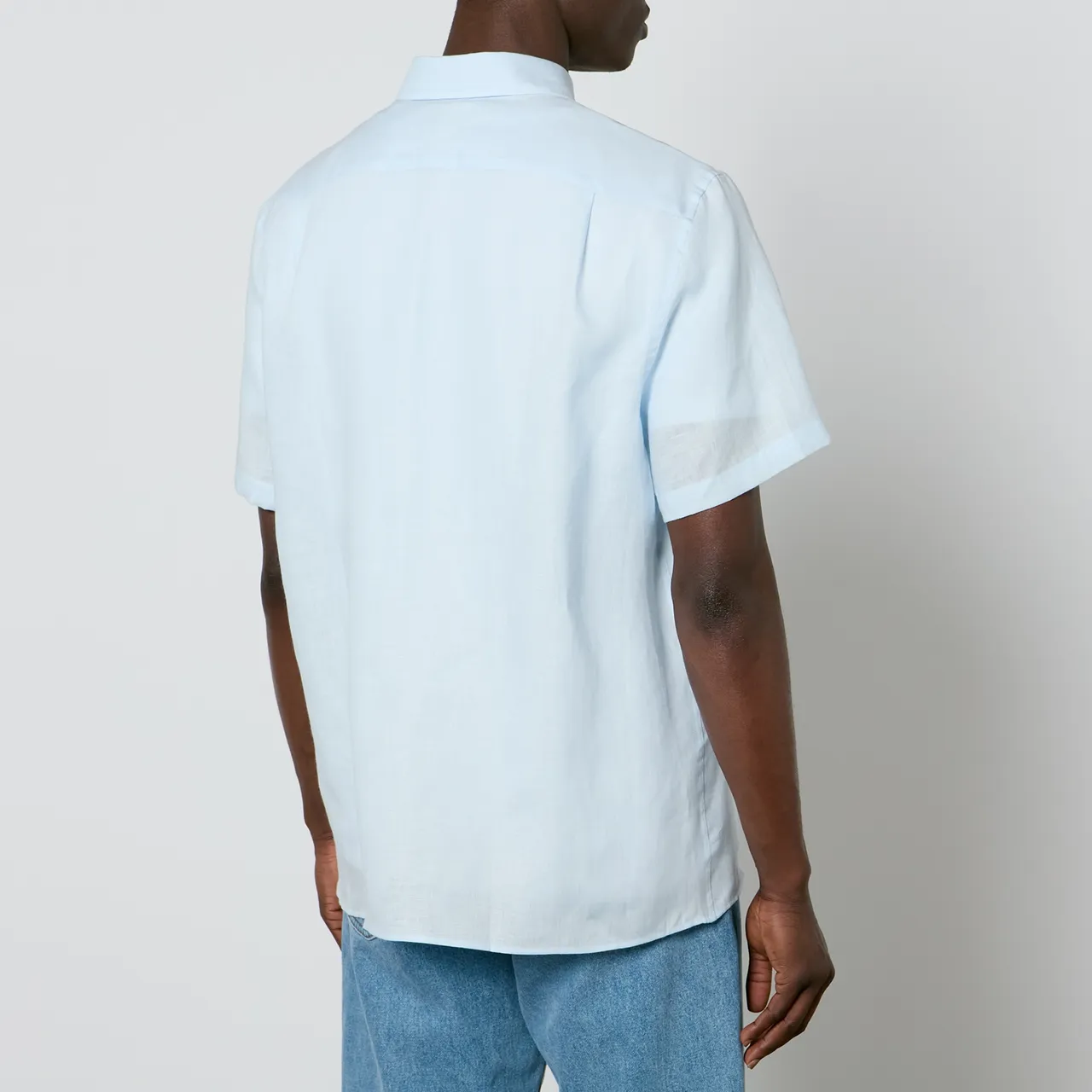 Lacoste Short Sleeved Linen Shirt