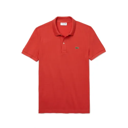 Lacoste , Slim Fit Polo Shirt ,Red male, Sizes: