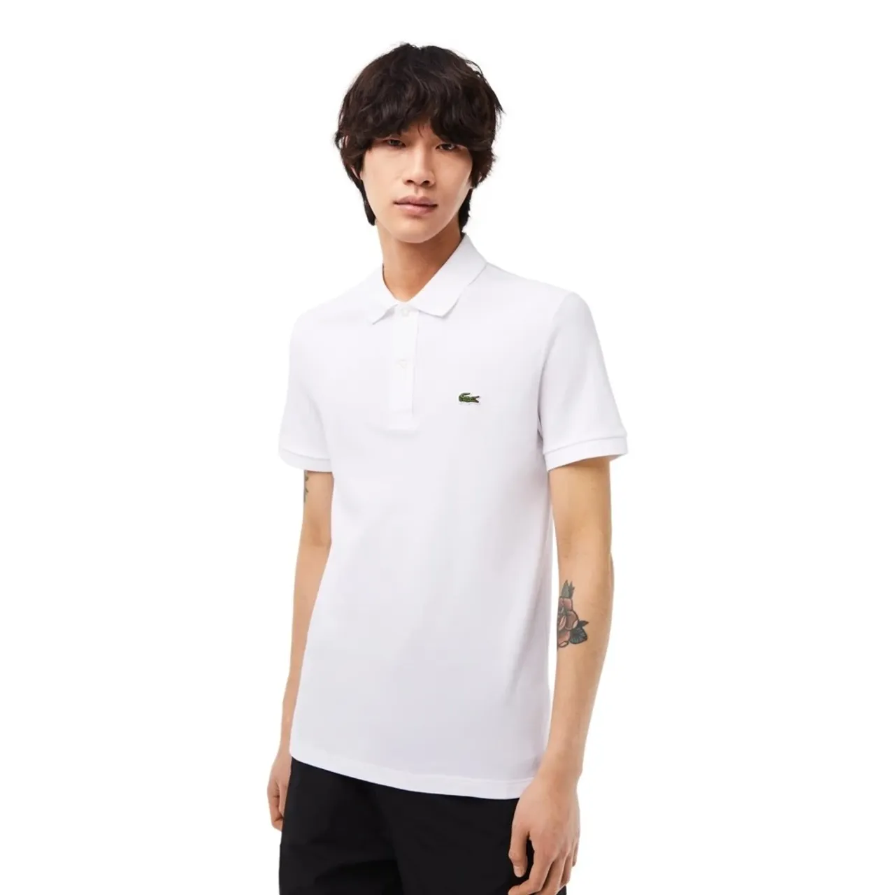 Lacoste , Slim Fit Polo Shirt ,White male, Sizes: