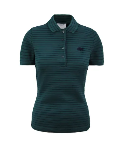Lacoste Slim Fit Womens Green Polo Shirt Cotton